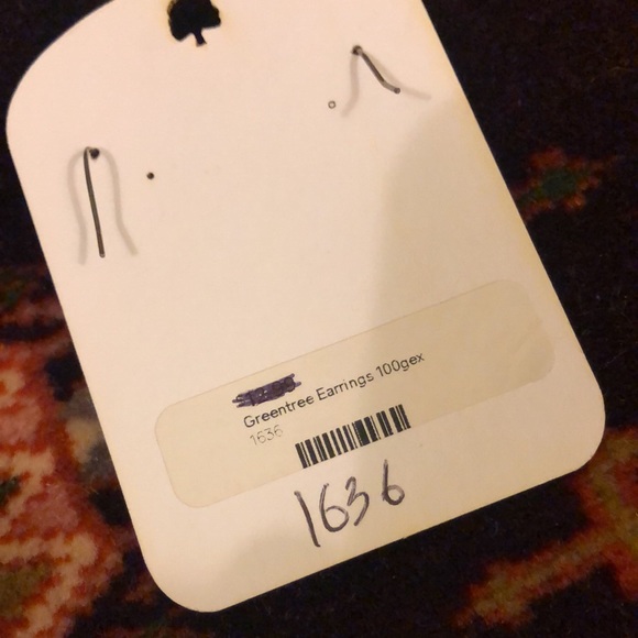 Sustainable, pink, carved wood earrings. Bought from boutique but never worn. - Picture 3 of 3